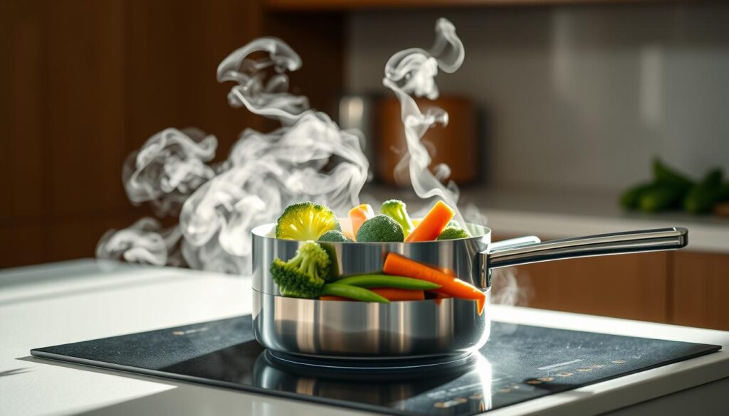 Steaming Vegetables Cooking Technique